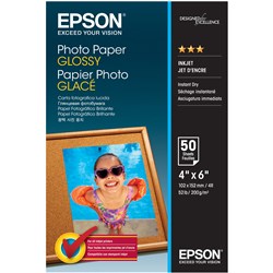 Epson Glossy Photo Paper 4x6 Inch 200gsm Pack of 50