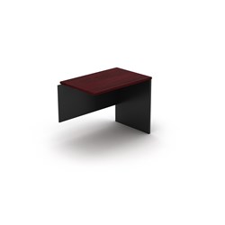 Om Melamine Desk Return 720Hx900Wx450mmD Redwood Charcoal