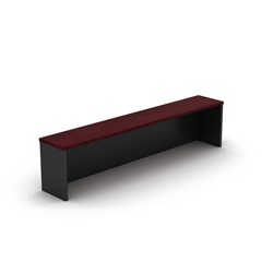 Om Melamine Reception Desk Hob 380Hx1800Wx300mmD Redwood Charcoal