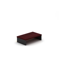 Om Melamine Monitor Rise 175Hx600Wx350mmD Redwood Charcoal