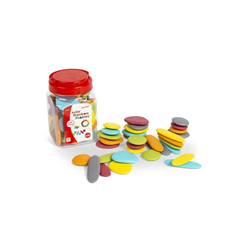 junior Rainbow Rebbles Earth Colours Jar of 36