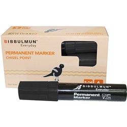 Bibbulmun 810 Permanent Marker Chisel 5-14mm Black  