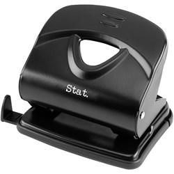 Stat Hole Punch 2 Hole 30 Sheet Capacity Heavy Duty  Black