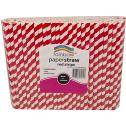 Rainbow 8mm Paper Straws Natural Pack Of 250 