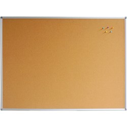 Rapidline Corkboard 1800W x 15D x 1200mmH Aluminium Frame