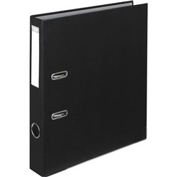 ColourHide Half Lever Arch Binder A4 50mm PE Black 