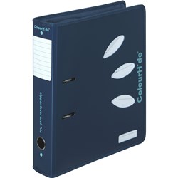 Colourhide Lever Arch Binder A4 70mm Zip Closure Navy