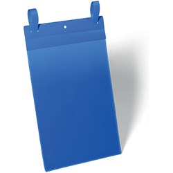 Durable Logistic Pocket Binder A4 Portrait Blue Pack of 50 