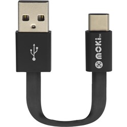 Moki Pocket Type-C To SynCharge Cable 10cm Black