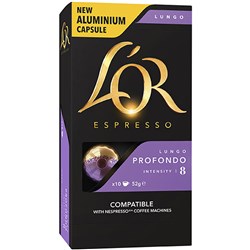 L'OR Espresso Coffee Capsules Lungo Profondo Box Of 100 