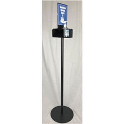 Deflecto Hand Sanitiser Stand Double Side Display A5 Black