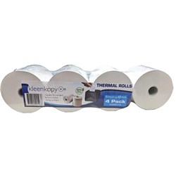 Kleenkopy Planet Ark BPA Free Thermal Register Roll 80 x 80 x 17mm 75m Roll Pack Of 4