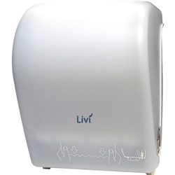 Livi Maxi Auto-Cut Towel Dispenser White 