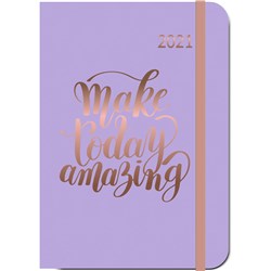 Cumberland Hampton Diary Week To View A5 Purple