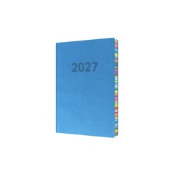 Collins Edge Rainbow Diary A5 Day To Page Blue 