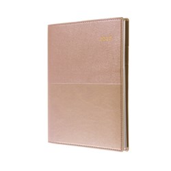 Collins Vanessa Diary A5 Day To Page Rose Gold 