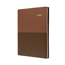 Collins Vanessa Diary A5 Day To Page Brown 