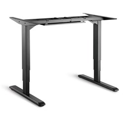 Ergovida Electric Height Adjustable Black Desk Frame Only Suits Tops 1100W-2200W