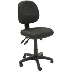 Rapidline EC070CM Operator Task Chair Medium Back  3 Lever Charcoal