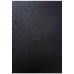 Rexel Binding Cover A4 250gsm Leathergrain Pack Of 100 Black