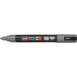 Uni Posca PC-5M Paint Marker Medium 2.5mm Bullet Tip  Deep Grey