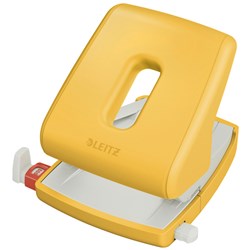 Leitz Cosy 2 Hole Punch 30 Sheet Capacity Warm Yellow 