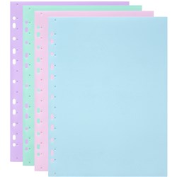 Marbig Soft Touch Binder Display Book A4 10 Pocket Pastel Assorted Box Of 24