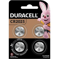 Duracell Speciality Lithium Button Battery 2025 Pack Of 4