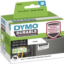 Dymo 1933084 Durable Multi Purpose Labels 57x32mm White Pack of 800