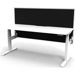 Rapidline Boost+ Single Sided Workstation + Screen 1800W x 750D x 620-1330mmH White/White