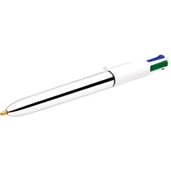 Bic 4 Colour Shine Ballpoint  Pen Retractable Medium 1mm 