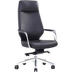 NTR Deluxe Executive Chair High Back Black PU 