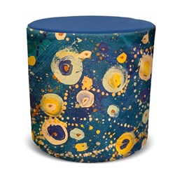 K2 Orange Dust Spectrum Eva Round Ottoman 450mm Diameter Ocean Blue