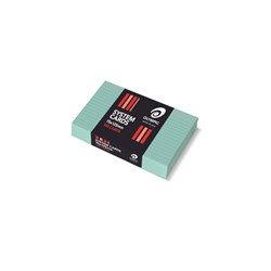 Olympic System Cards 75 x 125mm Ruled Green Pack Of 100 