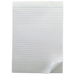 Writer A4 Bank Office Pad 80 Sheet Ruled White 