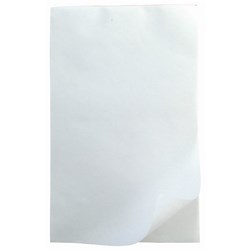 Writer 8 x 5 Bank Office Pad 100 Sheet Plain White 