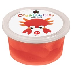 Educational Colours CreativeClay 100gm Red 