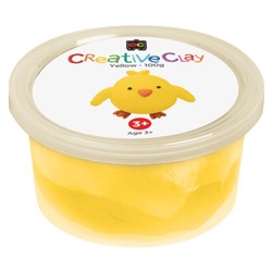 Educational Colours CreativeClay 100gm Yellow 