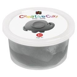 Educational Colours CreativeClay 100gm Grey 