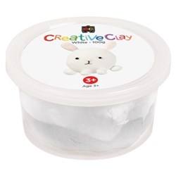 Educational Colours CreativeClay 100gm White 