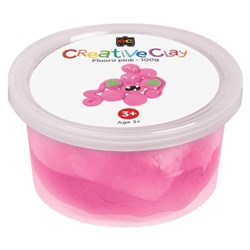 Educational Colours CreativeClay 100gm Fluro Pink 