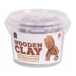Educational Colours Wooden Clay 500gm Medium Brown 