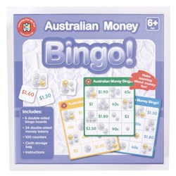 Learning Can Be Fun Australian Money Bingo 