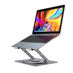 Mbeat Stage S7 Rotating Laptop Stand 17 Inch Grey 