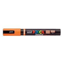 Uni Posca PC-5BR Paint Marker Medium 1-4mm Brush Tip Orange 
