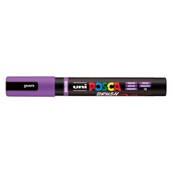 Uni Posca PC-5BR Paint Marker Medium 1-4mm Brush Tip Violet 