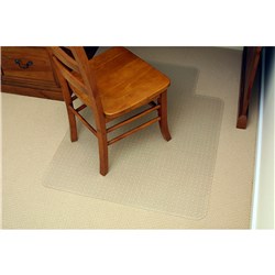 Marbig Economy Chair Mat Notched Based for Low Pile  Carpet 90 x 120cm Clear