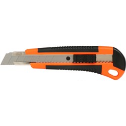 Marbig Cutter Knife Large Heavy Duty Orange And Black 