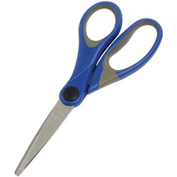 Marbig Comfort Grip Scissors 135mm Blue & Grey Handle