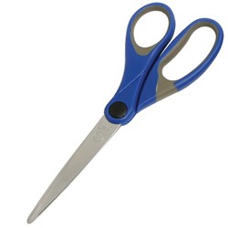 Marbig Comfort Grip Scissors 182mm Blue & Grey Handle